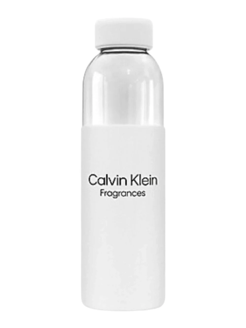 new Calvin Klein ⍟ Logo Reusable Water Bottle ⍟ Soft Sleeve Metal Stopper ⍟ CK ⍟